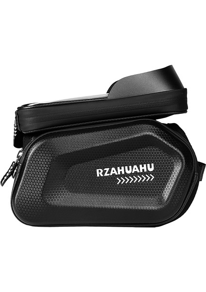 Bisiklet Çantası Yağmurluk Tarzı Rzahuahu 7 Inceleme Bisiklet Ön Çerçeve Çantası Dokunmatik Ekran Su Geçirmez Eva Sert Kabuk Bisiklet Üst Tüp Depolama Çantaları Organizatör Açık (Yurt Dışından) indirimleri