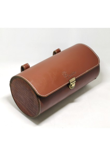 Yeni Kahverengi Tarz Bisiklet Koltuk Çantası Retro Çantalar Bisiklet Kuyruk Çantası Pu Ahşap Sırt Çantası Kişiselleştirilmiş Bisiklet Aksesuarları (Yurt Dışından) modelleri