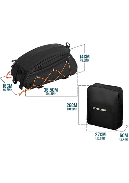 Yeşil Stil 3-In-1 Bisiklet Askı Çantası Bagaj Çantası Su Geçirmez Bisiklet Arka Koltuk Çantası Soğutucu Çanta ile Asılı Çantalar Bisiklet Yükleme Bagaj Çantası (Yurt Dışından) modelleri