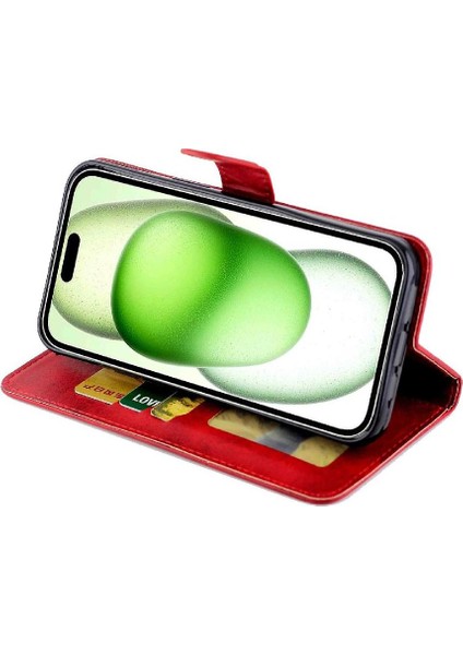 IPhone 15 Için Filp Durumda Artı Pu Deri Kart Tutucu Tam Koruma (Yurt Dışından) fırsatları