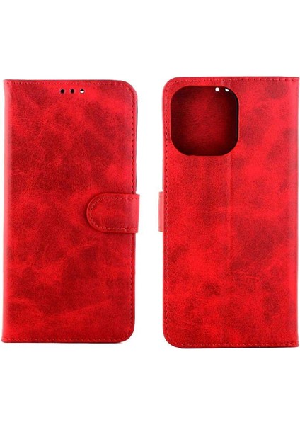 IPhone 14 Için Filp Durumda Pro Max Kart Tutucu Tam Koruma Manyetik Pu (Yurt Dışından)