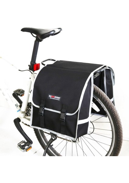 Siyah Stil Şehir Bisikleti Yan Çanta Çanta Yağmurluk ve Yansıtıcı Şerit Su Geçirmez Bisiklet Arka Koltuk Yan Çantalar Paketi Bisiklet Aksesuarları (Yurt Dışından) fiyatları