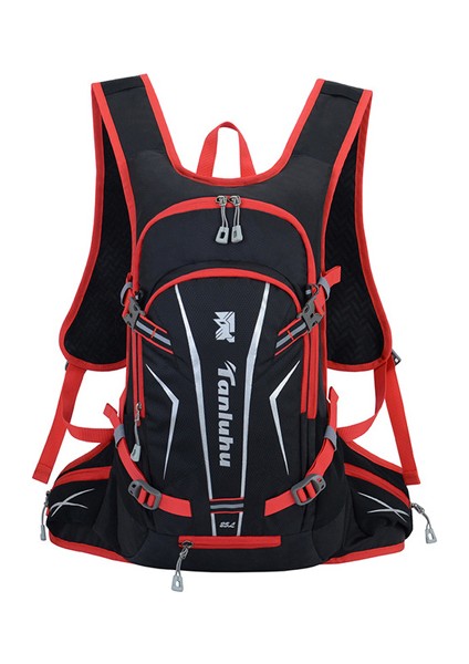 Sadece Siyah Kırmızı Çanta Tarzı 25L Bisiklet Koşu Açık Spor Su Çantası Kask Depolama Hidrasyon Sırt Çantası Ultra Hafif Yürüyüş Bisiklet Sırt Çantası Mesane Sırt Çantası (Yurt Dışından)