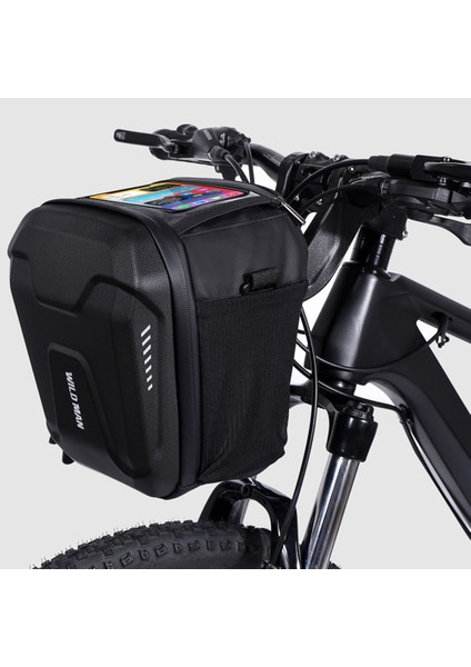 Mtb Dağ Yol Bisikleti Ön Çanta Su Geçirmez 3l Kapasite Direksiyon Çantası Yağmurluk ile Taşınabilir Çok (Yurt Dışından) modelleri