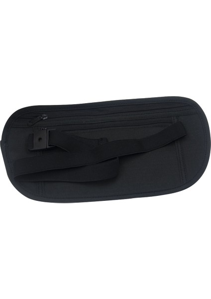 Siyah Stil Açık Hava Bel Kemeri Çanta Seyahat Anti-Hırsızlık Görünmez Telefon Pasaport Nakit Torbası Çok Fonksiyonlu Ultra-Hafif Koşu Çantaları (Yurt Dışından)