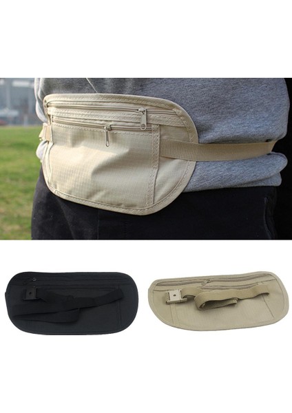 Siyah Stil Açık Hava Bel Kemeri Çanta Seyahat Anti-Hırsızlık Görünmez Telefon Pasaport Nakit Torbası Çok Fonksiyonlu Ultra-Hafif Koşu Çantaları (Yurt Dışından) fiyatları