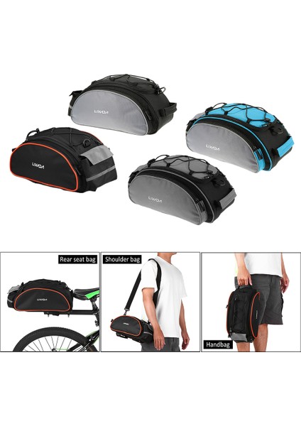 Bordo Tarzı Lixada Bisiklet Çantası 13L Çok Fonksiyonlu Bisiklet Arka Koltuk Çantası Açık Bagaj Çantası El Çantası Arka Bisiklet Yan Çantaları Montalismo (Yurt Dışından) fırsatları