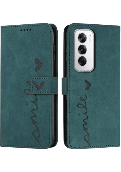 Oppo Oppo 12 5g Için Flip Case Kickstand Aşk Cüzdan Pu Deri Yan Kart (Yurt Dışından)