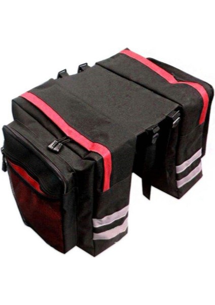 Kırmızı Stil 30L Mtb Bisiklet Taşıyıcı Çanta Arka Raf Bisiklet Bagajı Bagaj Çantası Bavul Yan Yan Bisiklet Çantası Dayanıklı Seyahat (Yurt Dışından)