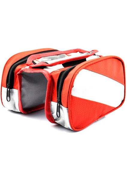 Kırmızı Stil Cycling Çift Taraflı Arka Rack Bisiklet 2'li 1 Kamu Trunk Çantası Dağ Yol Bisikleti Kuyruk Koltuk Pannier Paket Bagaj Taşıyıcı Bisiklet Çantası (Yurt Dışından)