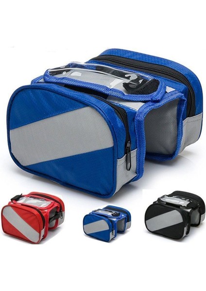 Kırmızı Stil Cycling Çift Taraflı Arka Rack Bisiklet 2'li 1 Kamu Trunk Çantası Dağ Yol Bisikleti Kuyruk Koltuk Pannier Paket Bagaj Taşıyıcı Bisiklet Çantası (Yurt Dışından) modelleri