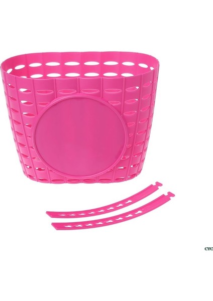 Pembe Tarzı Bisiklet Sepeti Boş Çocuk Bisikleti Üç Tekerlekli Scooter Depolama Ön Direksiyon Plastik Taşıyıcı Bisiklet Çocuklar Sürme Alışveriş (Yurt Dışından)