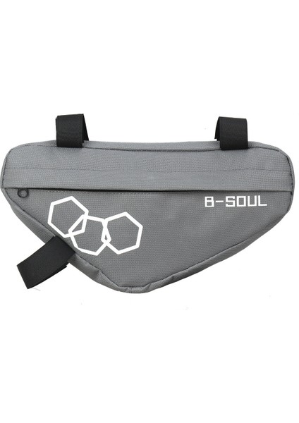 Gri Tarzı Bisiklet Çantası Su Geçirmez Üçgen Bisiklet Çantası Ön Tüp Çerçeve Çantası Yol Mtb Bisiklet Üçgen Pouch Çerçeve Tutucu Bisiklet Aksesuarları (Yurt Dışından)