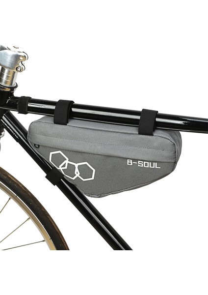 Gri Tarzı Bisiklet Çantası Su Geçirmez Üçgen Bisiklet Çantası Ön Tüp Çerçeve Çantası Yol Mtb Bisiklet Üçgen Pouch Çerçeve Tutucu Bisiklet Aksesuarları (Yurt Dışından)
