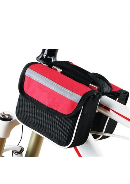 Kırmızı A Tarzı Evrensel Bisiklet Çerçeve Ön Tüp Çantaları Dokunmatik Telefon Ekranı ile Mobil Telefonlar Için Bisiklet Mtb Dağ Bisikleti Yeni (Yurt Dışından)