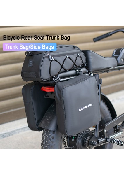Bisiklet Çantası 3 Tarzı Bisiklet Arka Koltuk Çantası Termal Su Geçirmez Bisiklet Arka Raf Koltuk Saklama Taşıyıcı Çantası Gece Yansıtıcı Bisiklet Çoklu Cep - (Yurt Dışından) fırsatları