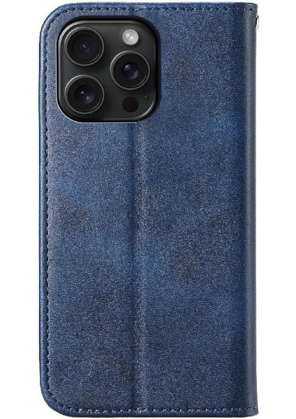 IPhone 15 Için Flip Case Pro Max El Kayışı Standı Günlük Kullanım Eşkenar Dörtgen Şekli (Yurt Dışından)