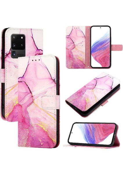 Samsung Galaxy S20 Ultra Kickstand Cüzdan Pu Deri Mermer Için Kılıf (Yurt Dışından) indirimleri