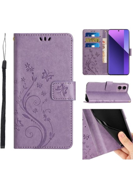 Motorola Moto G24 Kart Tutucu Pu Deri Bilek Kayışı Kapatma Için Filp Durumda (Yurt Dışından)