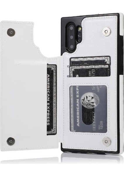 Cüzdan Kılıf Samsung Galaxy Not 10 Artı Kart Yuvaları Çift Manyetik Pu (Yurt Dışından) indirimleri