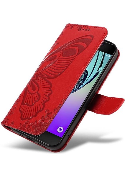 Samsung Galaxy A3 Için Flip Case 2016 Ayrılabilir El Kayışı Kabartmalı Yüksek (Yurt Dışından)