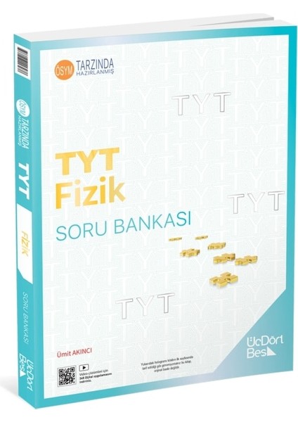 ÜçDörtBeş Yayınları  TYT Fizik Soru Bankası