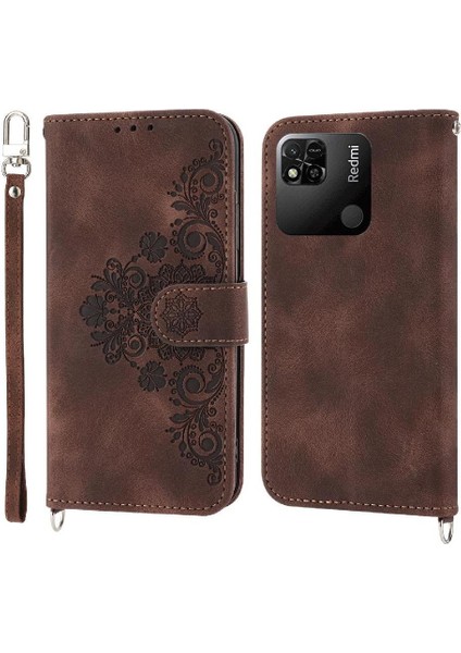Xiaomi Redmi 12C Kabartmalı Darbeye Dayanıklı Çoklu Kredi Kartı Için Flip Case (Yurt Dışından)