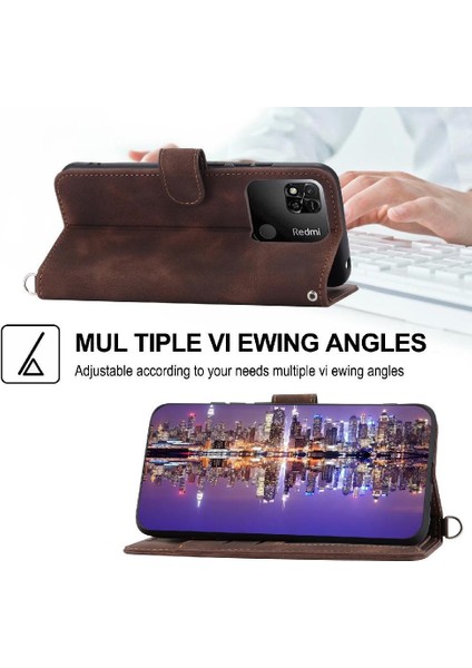 Xiaomi Redmi 12C Kabartmalı Darbeye Dayanıklı Çoklu Kredi Kartı Için Flip Case (Yurt Dışından) modelleri