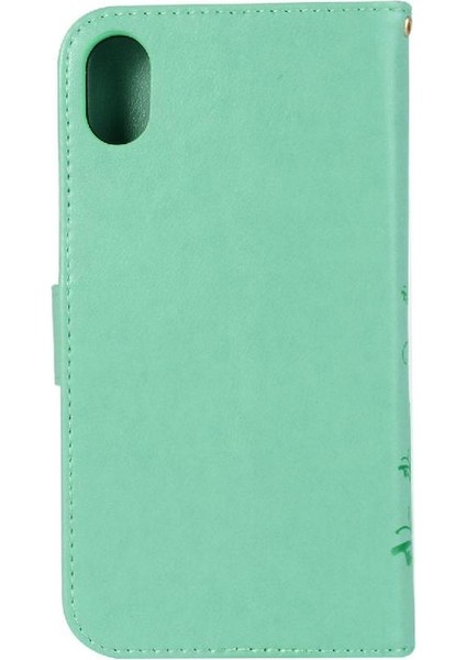 IPhone x Için Filp Durumda/xs Bilek Kayışı Manyetik Kapatma Pu Deri Kart (Yurt Dışından)