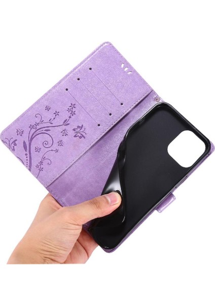 IPhone 14 Için Filp Durumda Pro Kart Tutucu Kickstand Bilek Kayışı Manyetik Pu (Yurt Dışından) indirimleri
