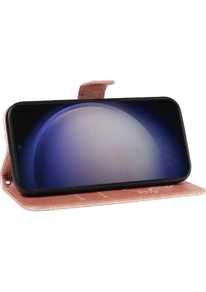 Samsung Galaxy S24 Artı Yüksek Kaliteli Deri ile Kabartmalı Flip Case (Yurt Dışından) fırsatları