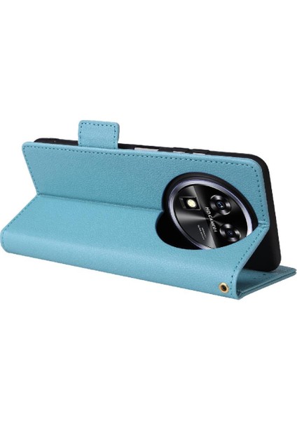 Oukitel C37 Kart Yuvaları Için Flip Case Tutucu Yan Toka Pu Deri Cüzdan (Yurt Dışından)
