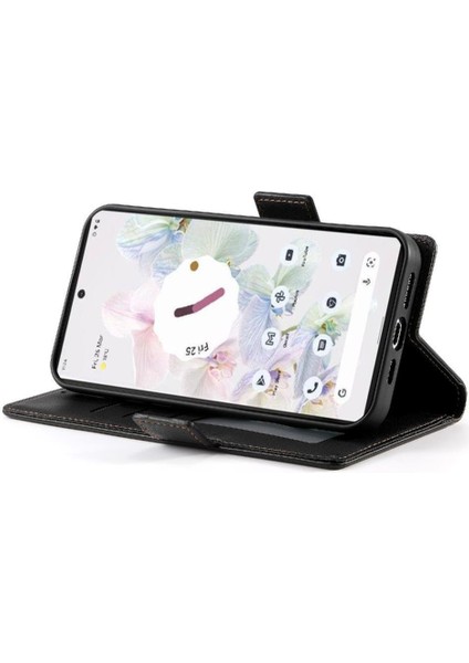 Google Piksel 7 Pro Cüzdan Kart Yuvaları Için Flip Case Iş Günlük Kullanım Flip (Yurt Dışından)