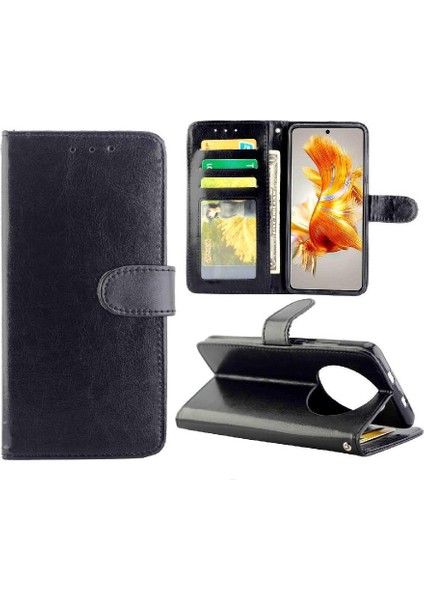 Huawei Mate 50 Kart Tutucu Pu Deri Manyetik Kapatma Için Flip Case (Yurt Dışından)