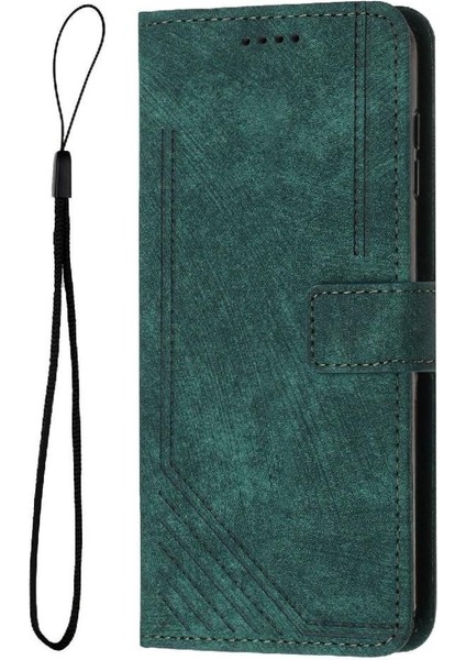 Oppo Oppo 12 5g Cüzdan Kickstand Kart Ekleme Pu Deri Için Flip Case (Yurt Dışından)