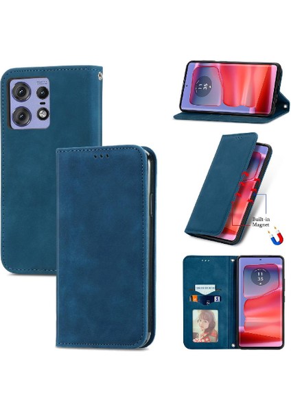 Motorola Moto Kenar 50 Pro Cüzdan Kılıf Için Flip Case Darbeye (Yurt Dışından)