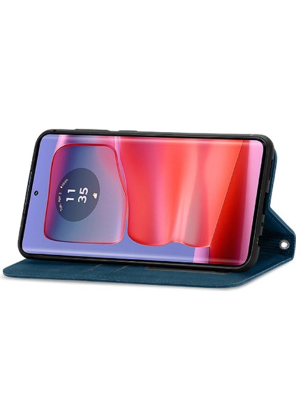 Motorola Moto Kenar 50 Pro Cüzdan Kılıf Için Flip Case Darbeye (Yurt Dışından)