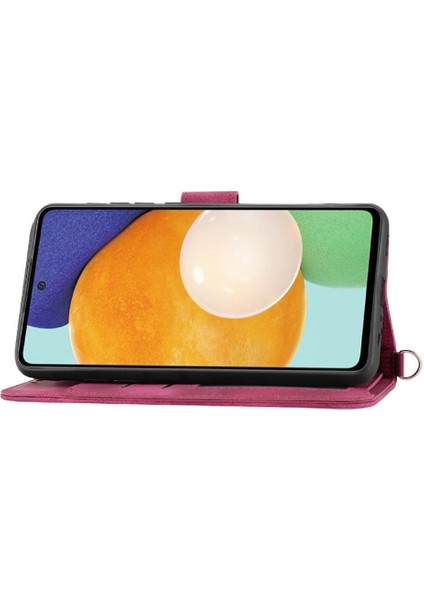 Oppo Oppo 7 5g Kabartmalı Bileklik Çoklu Kredi Kartı Yuvaları Için Flip Case (Yurt Dışından)