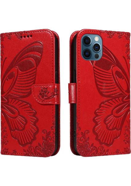 Kredi Kartı Yuvası ile IPhone 12/12 Pro Ayrılabilir El Kayışı Için Flip Case (Yurt Dışından)