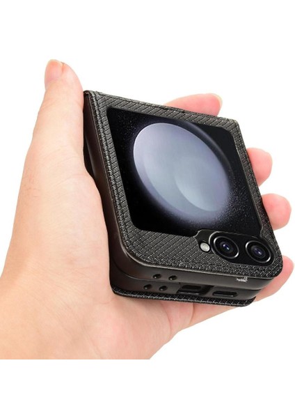 Samsung Galaxy Z Flip 6 Kart Tutucu Manyetik Cüzdan Kapak (Yurt Dışından) fırsatları
