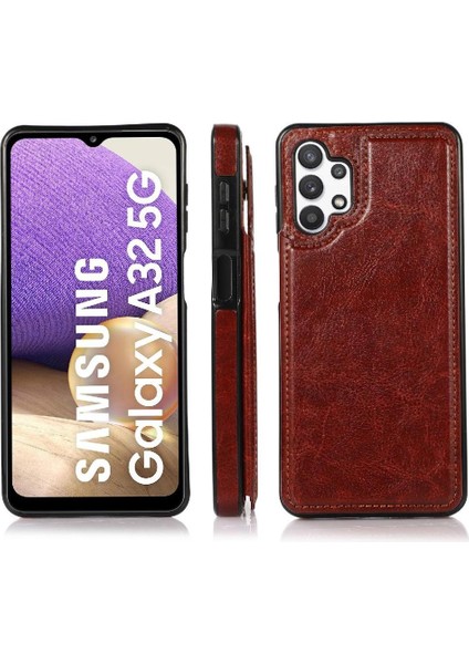 Kart Pu ile Samsung Galaxy A32 5g Çift Manyetik Toka Için Cüzdan Kılıf (Yurt Dışından) fırsatları