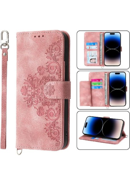 Google Piksel 7 Pro Kabartmalı Bileklik Çoklu Kredi Kartı Için Flip Case (Yurt Dışından)