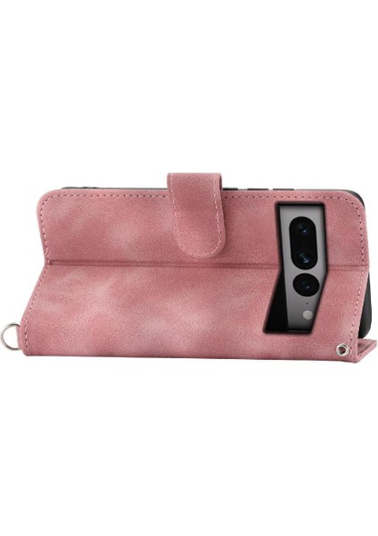 Google Piksel 7 Pro Kabartmalı Bileklik Çoklu Kredi Kartı Için Flip Case (Yurt Dışından)