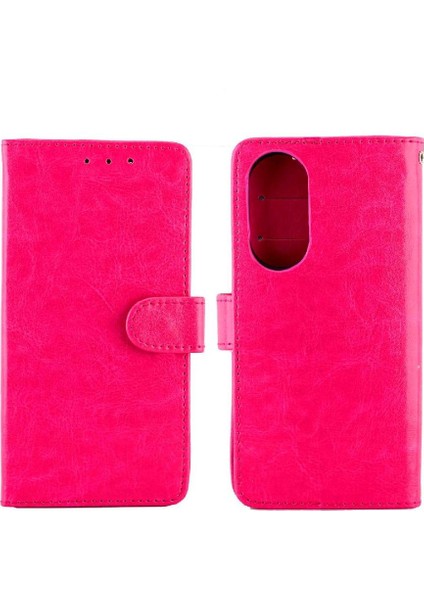 Huawei P50 Kickstand Manyetik Kapatma Darbeye Dayanıklı Kart Pu Için Flip Case (Yurt Dışından)