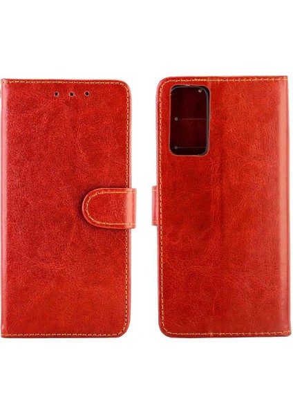 Realme 7 Pro Manyetik Kapatma Pu Deri Kickstand Kart Için Flip Case (Yurt Dışından)