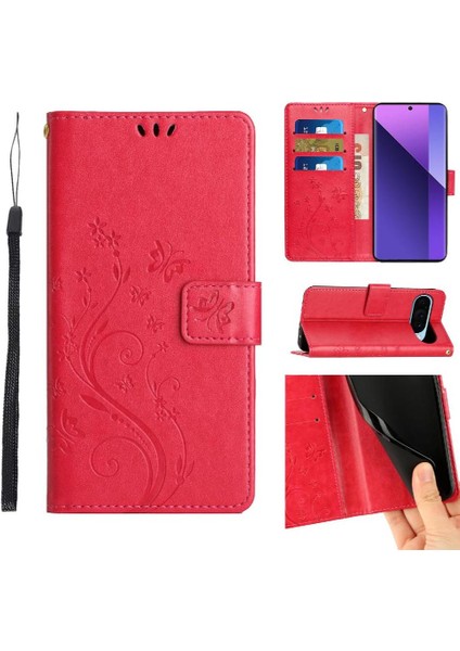 Google Pixel 9 Pu Deri Manyetik Kapatma Kickstand Kartı Için Filp Durumda (Yurt Dışından)