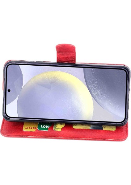 Samsung Galaxy S24 Artı Pu Deri Kickstand Tam Kart Için Filp Durumda (Yurt Dışından) fırsatları