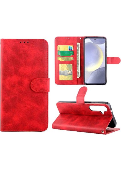 Samsung Galaxy S24 Artı Pu Deri Kickstand Tam Kart Için Filp Durumda (Yurt Dışından) indirimleri