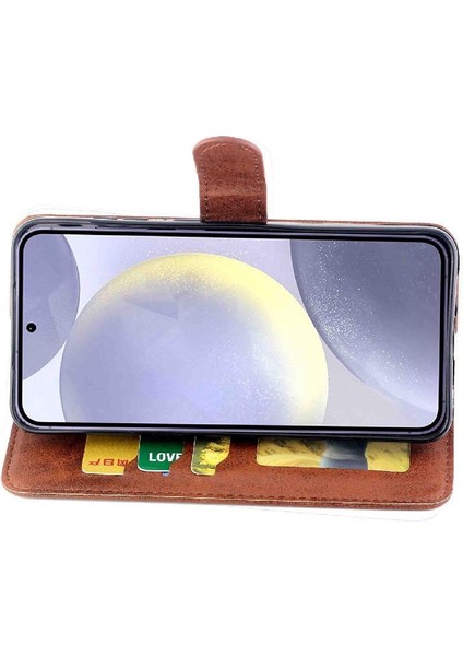 Samsung Galaxy S24 Artı Pu Deri Kickstand Tam Kart Için Filp Durumda (Yurt Dışından) fırsatları