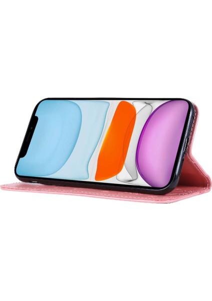 IPhone 11 Için Filp Durumda Kart Tutucu Manyetik Kapatma Pu Deri Kickstand (Yurt Dışından) modelleri